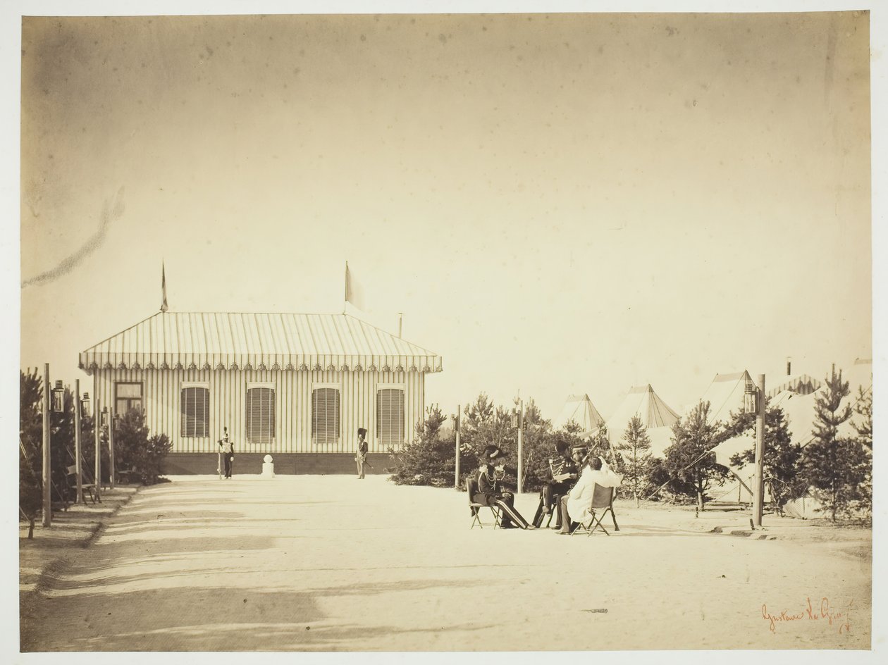Zonder titel [officieren], 1857 door Gustave Le Gray