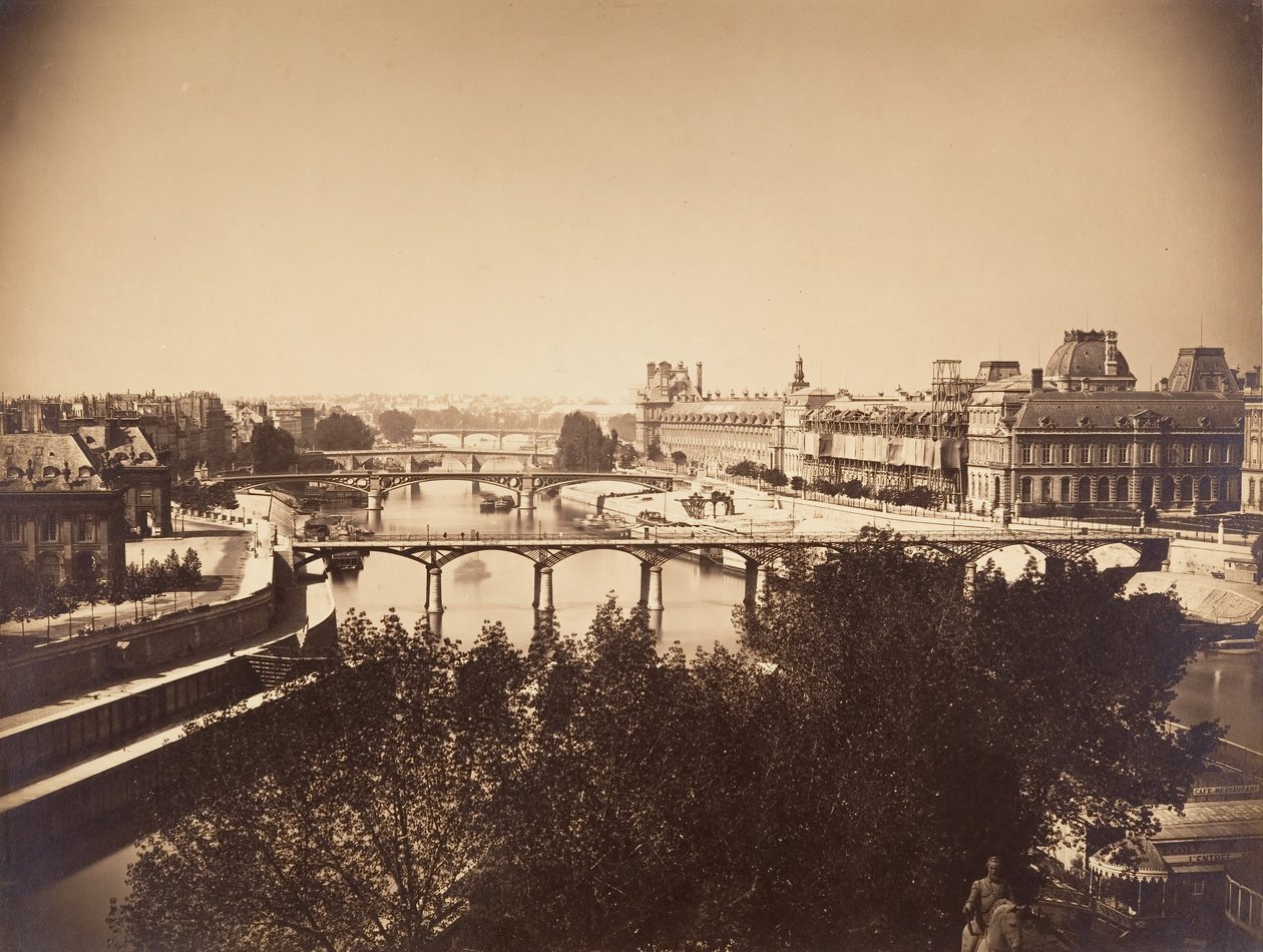 [Uitzicht op de Seine, Parijs], 1857 door Gustave Le Gray