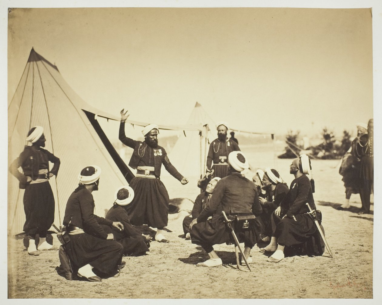 Zouave Verteller door Gustave Le Gray