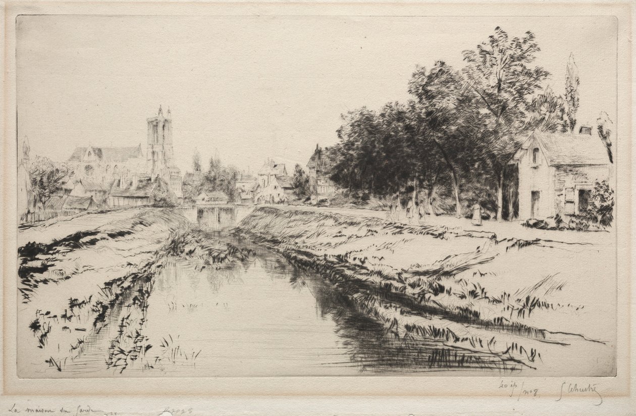 Het Wachthuis, Troyes door Gustave Leheutre