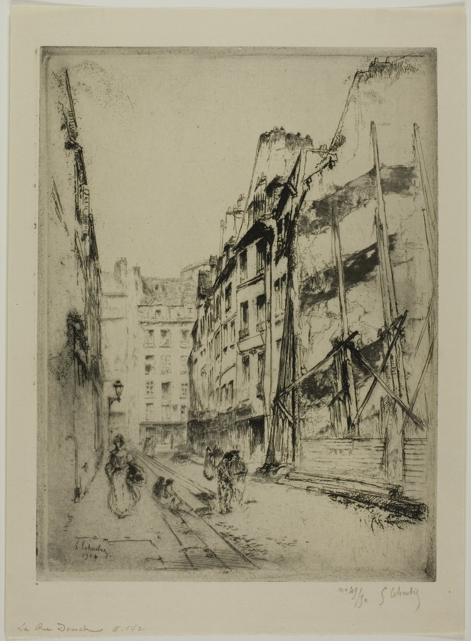 De Rue Domat, Parijs door Gustave Leheutre