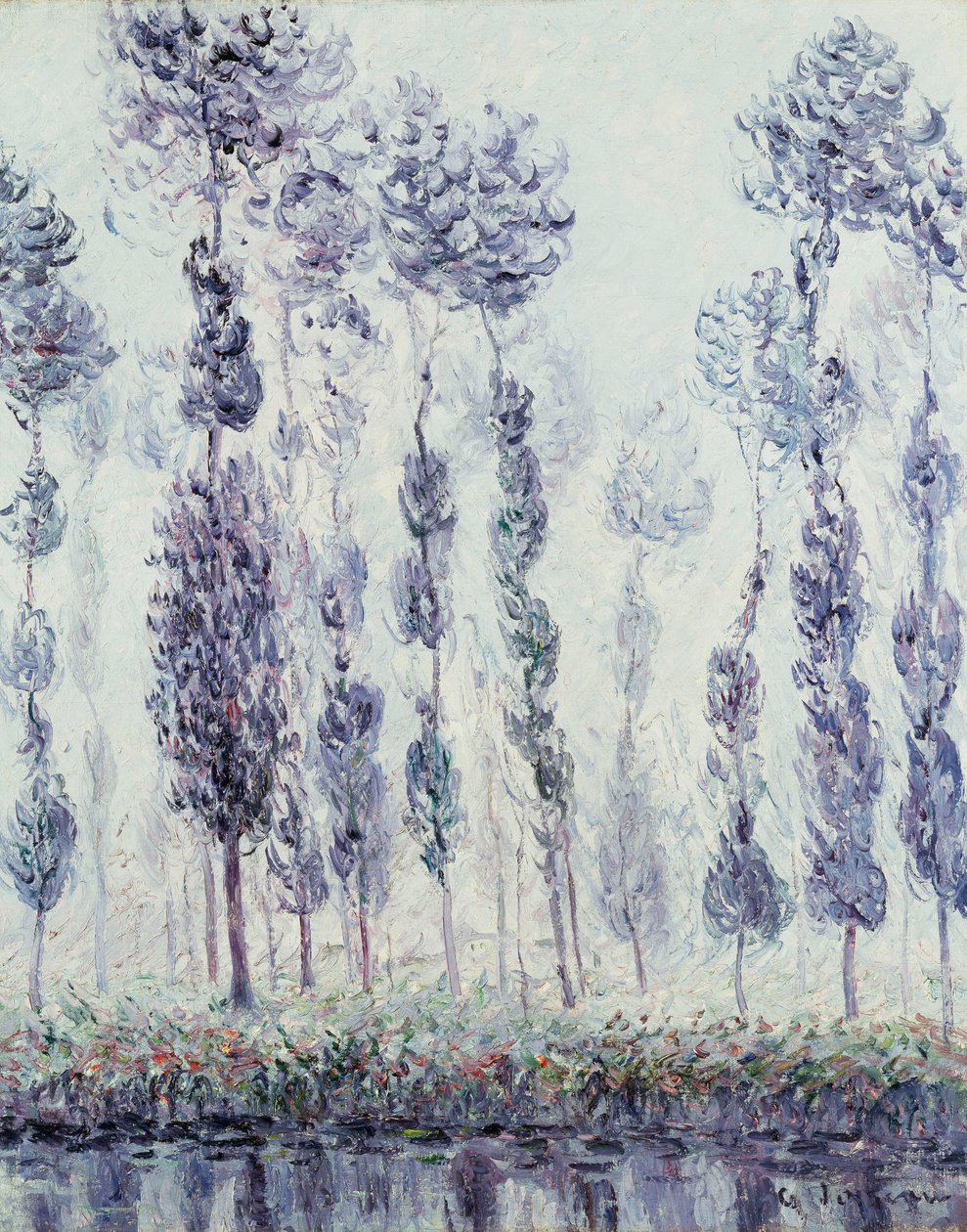 Populieren aan de Eure, 1900 door Gustave Loiseau