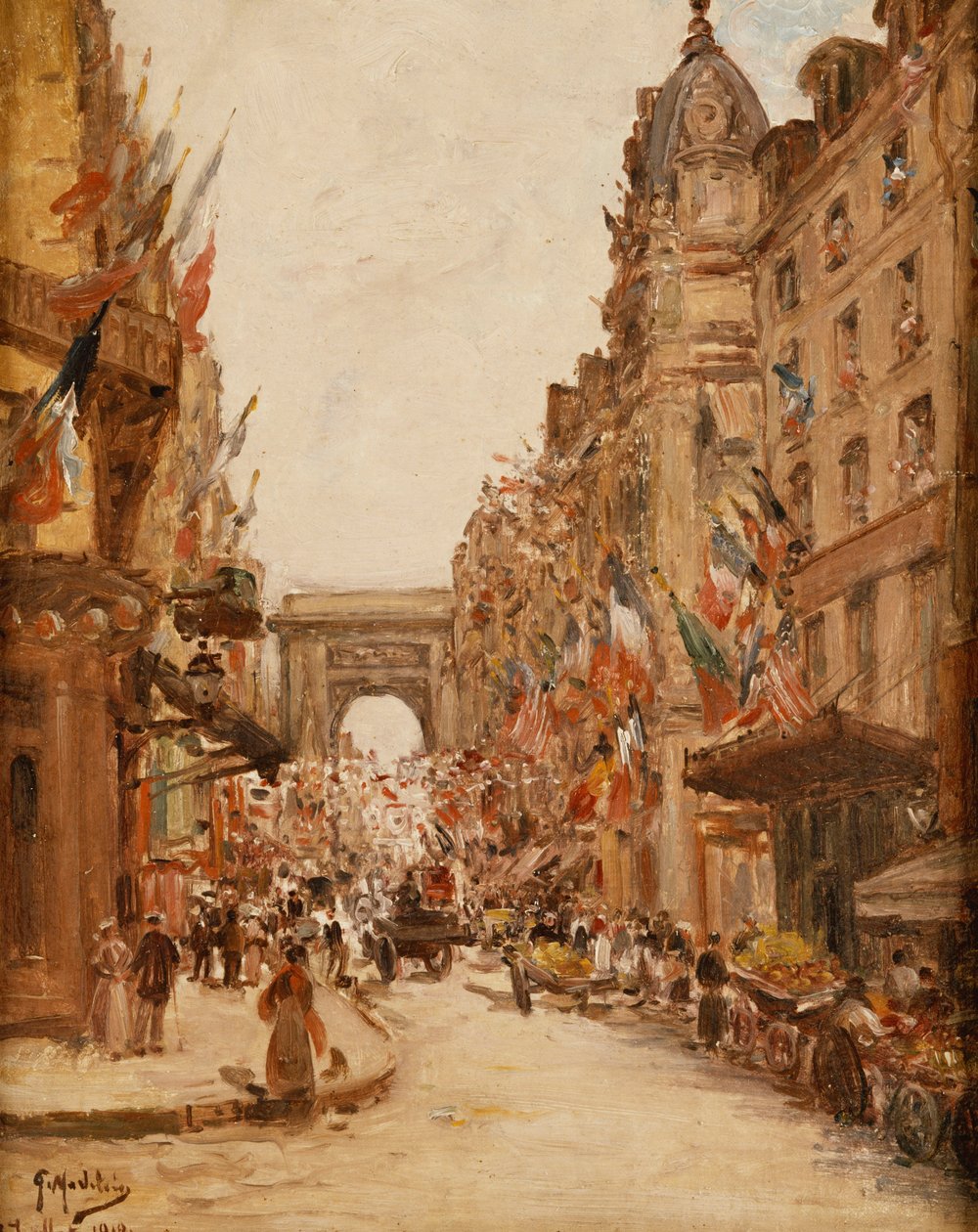 Bastille Dag door Gustave Madelein
