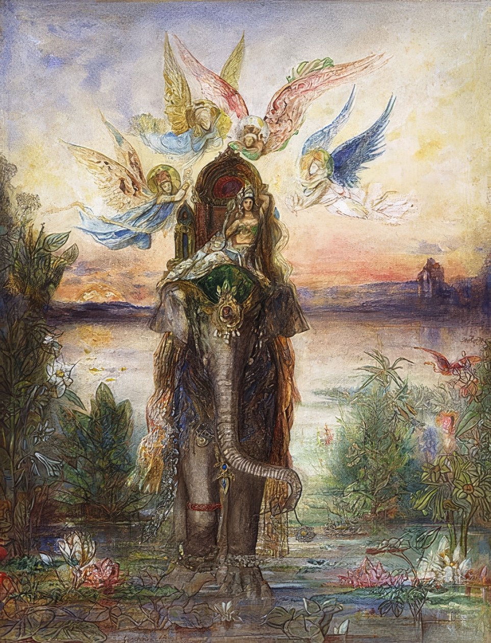 De Heilige Olifant door Gustave Moreau