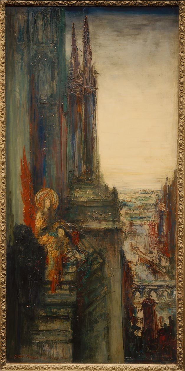 De reizende engelen door Gustave Moreau