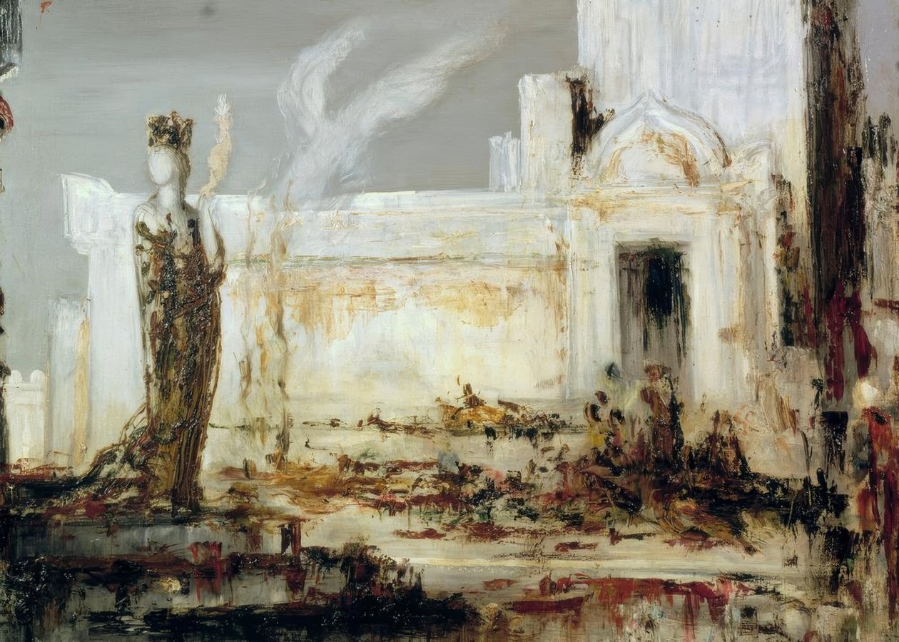 Hélène bij de Scee-poort door Gustave Moreau