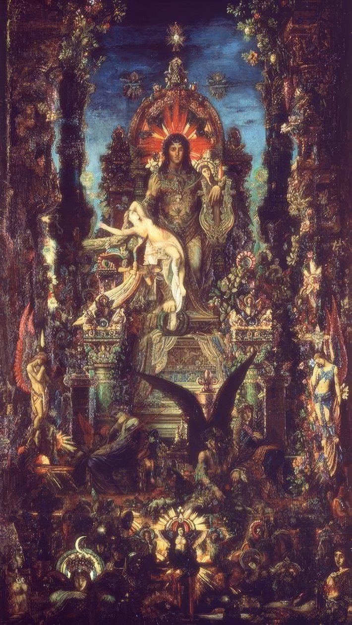 Jupiter en Semele door Gustave Moreau