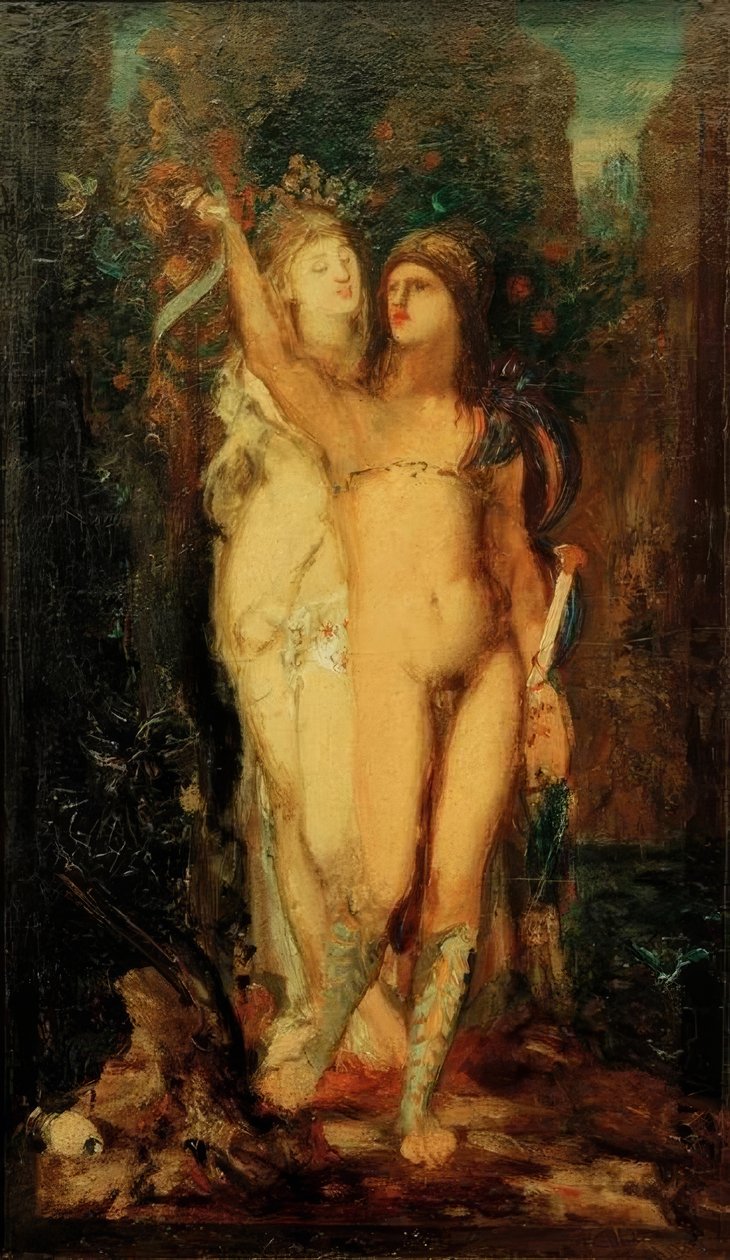 Medea en Jason door Gustave Moreau