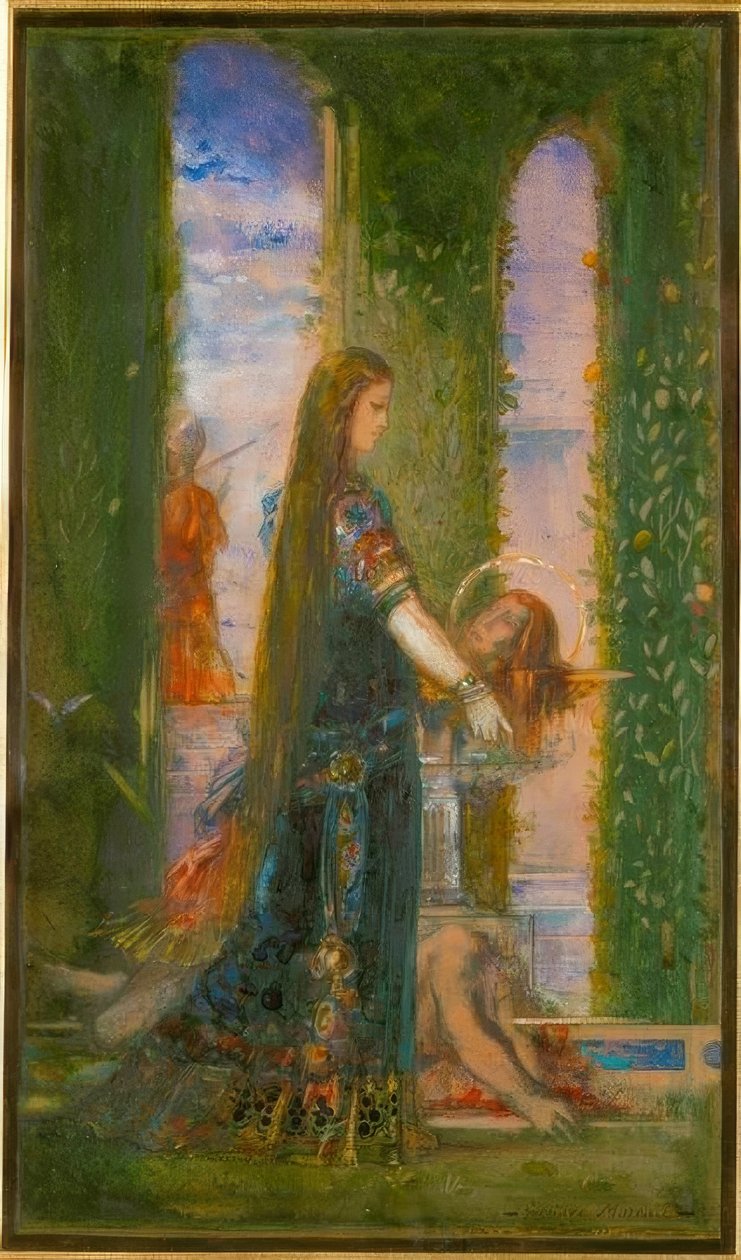 Salomé in de tuin door Gustave Moreau