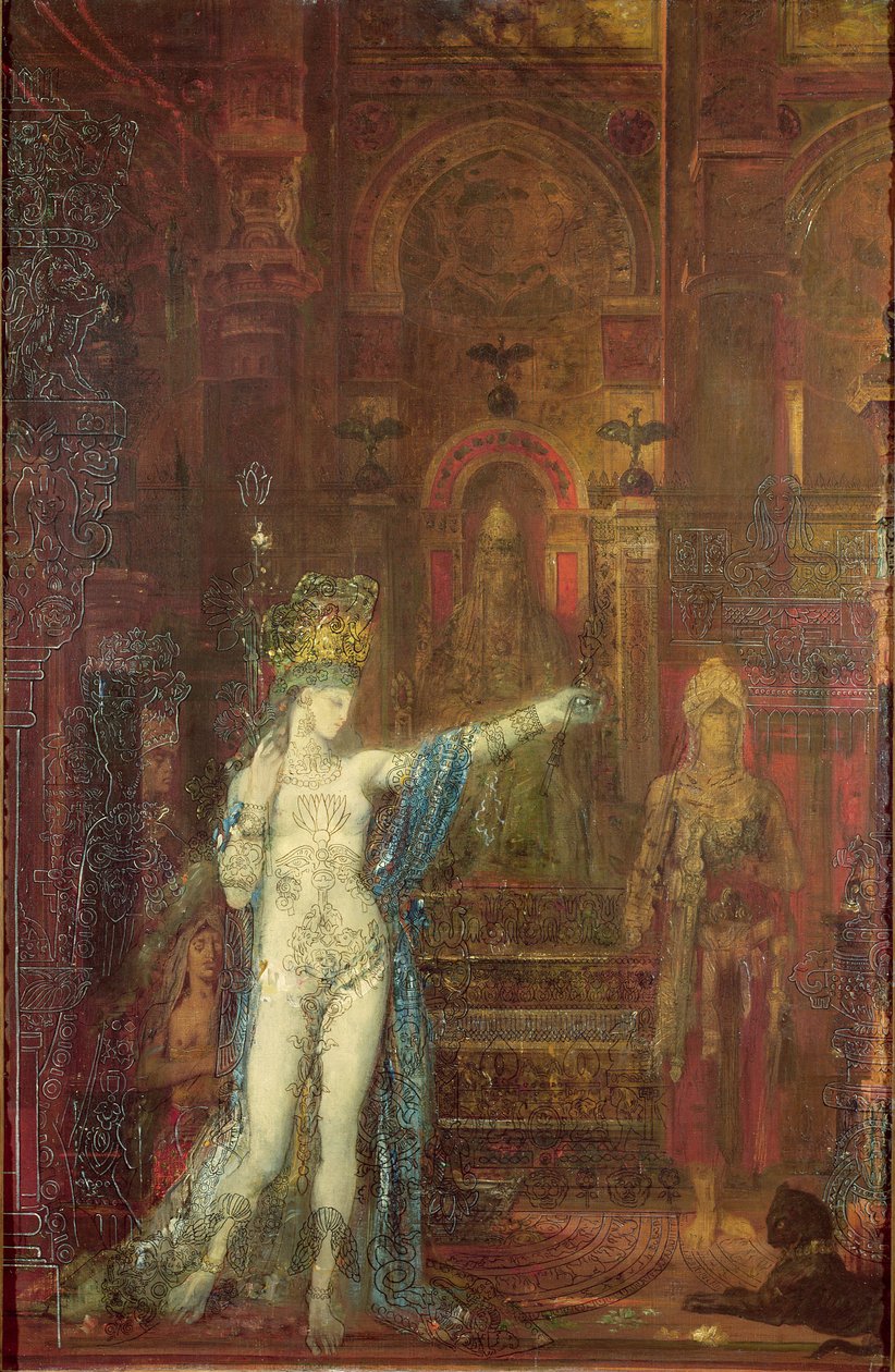 Salome Danst voor Herodes, c.1874 door Gustave Moreau