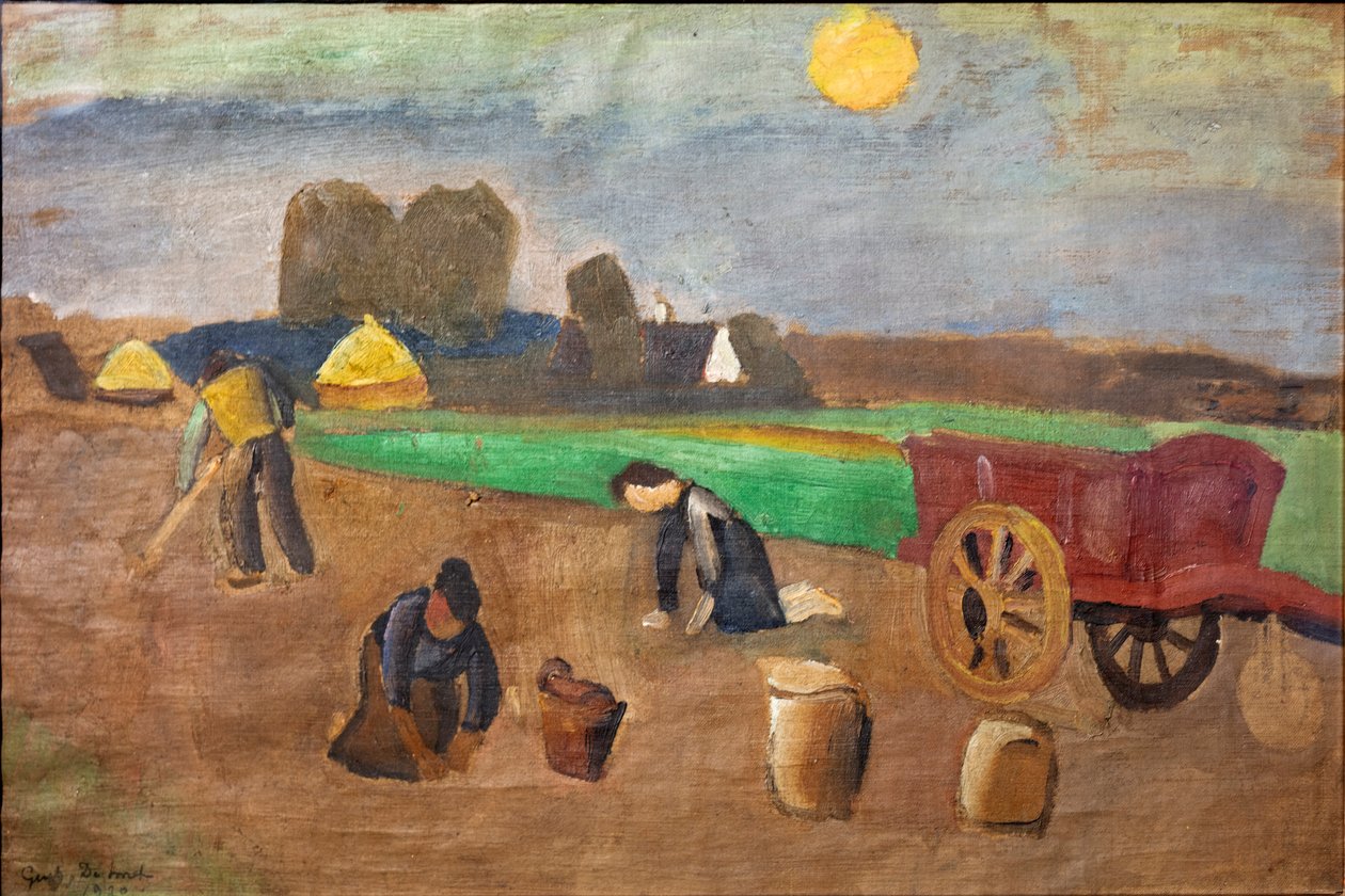 Aardappeloogst door Gustave de Smet