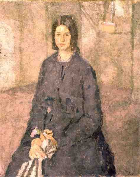 Meisje met een roos, c.1915-25 door Gwen John