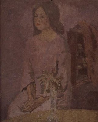 Meisje in Roze, ca.1918 door Gwen John