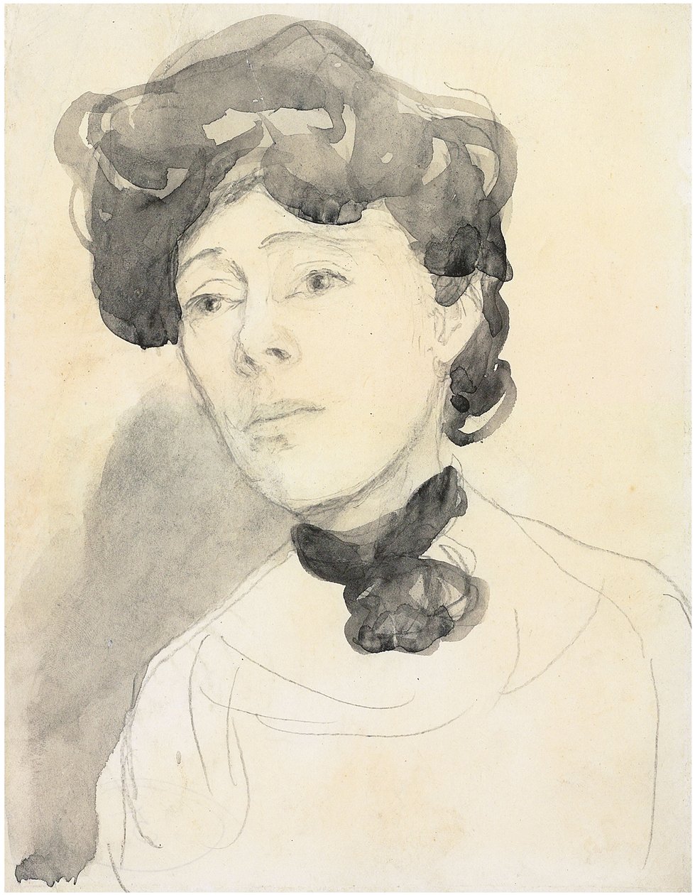 Portret van een dame, c. 1909-1910 door Gwen John