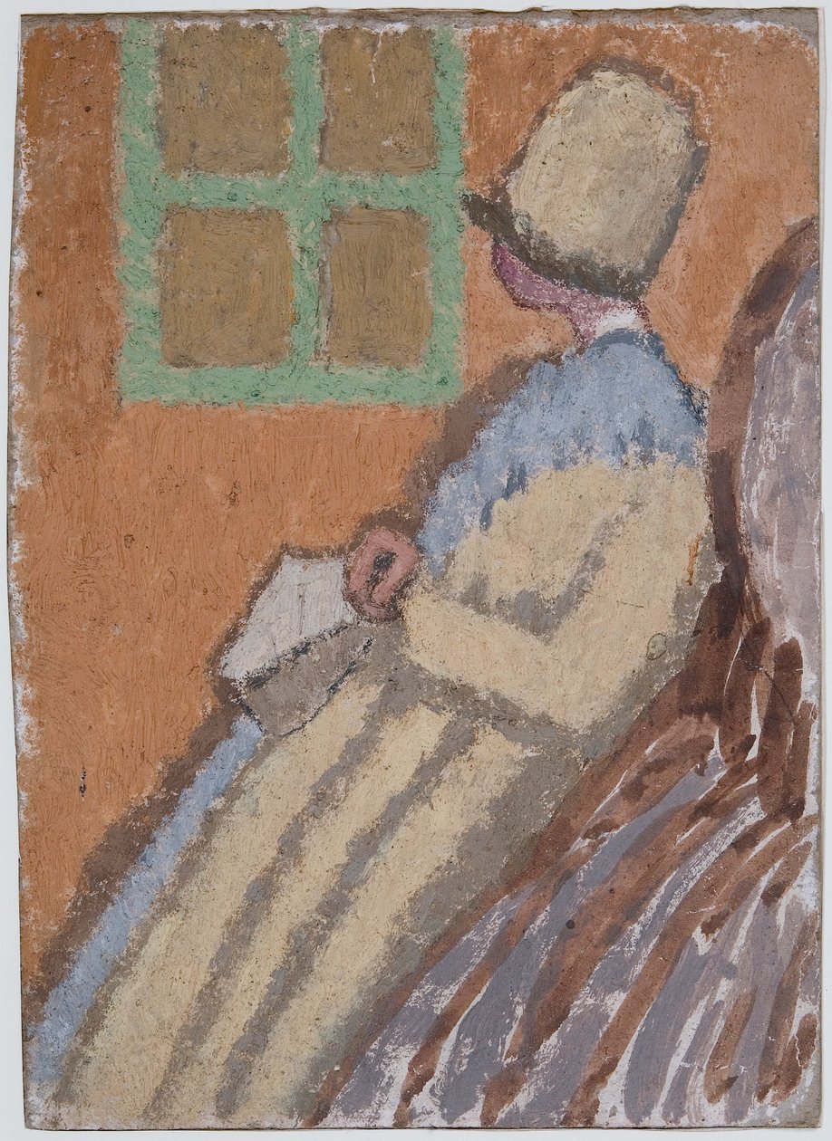 Vrouw in profiel door Gwen John