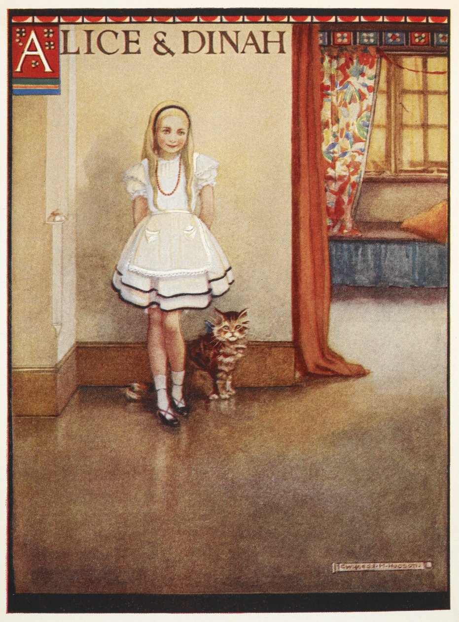 Alice en Dinah de cyperse kat door Gwynedd M. Hudson