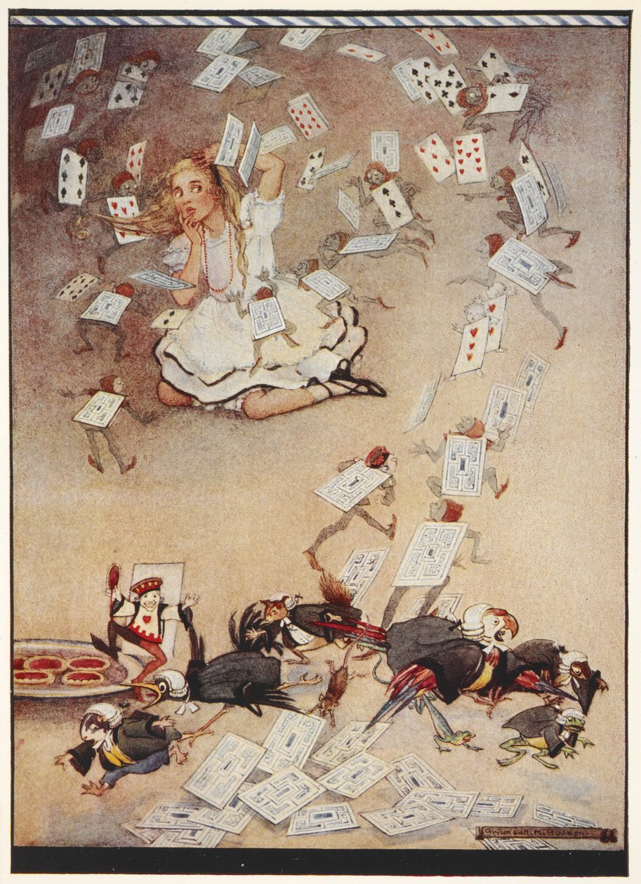 Alice en de regen van kaarten door Gwynedd M. Hudson