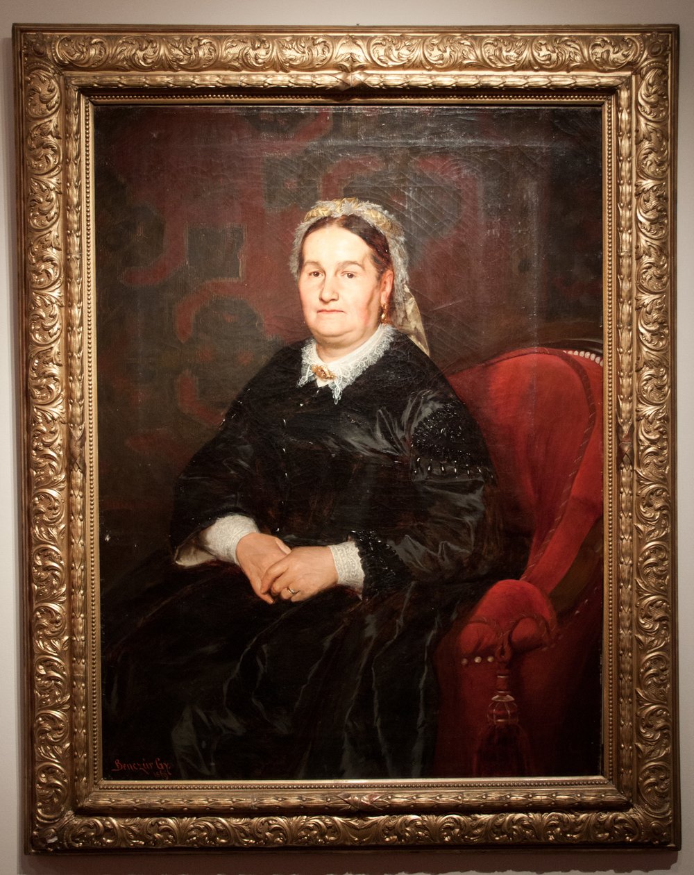 Portret van Karolyne Tutko door Gyula Benczúr