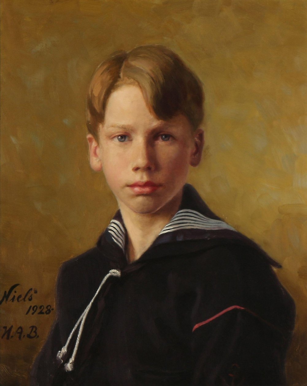 Portret van de neef van de kunstenaar Nils door H. A. Brendekilde