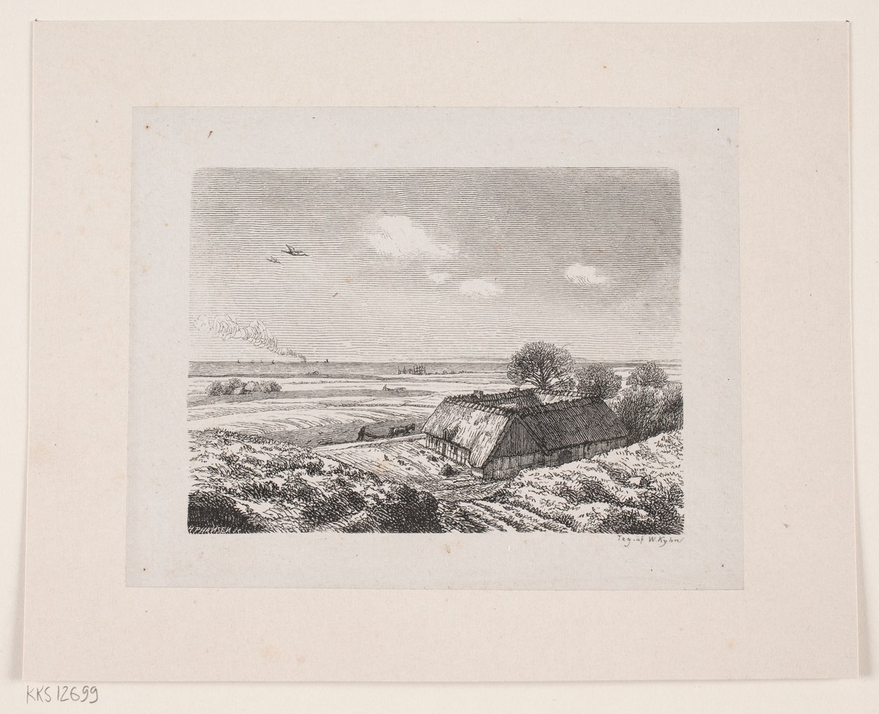 Landschap door H.P. Hansen