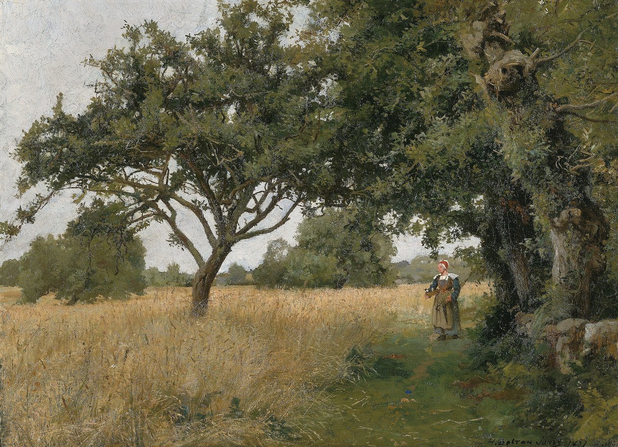 Bretons Landschap door H. Bolton Jones
