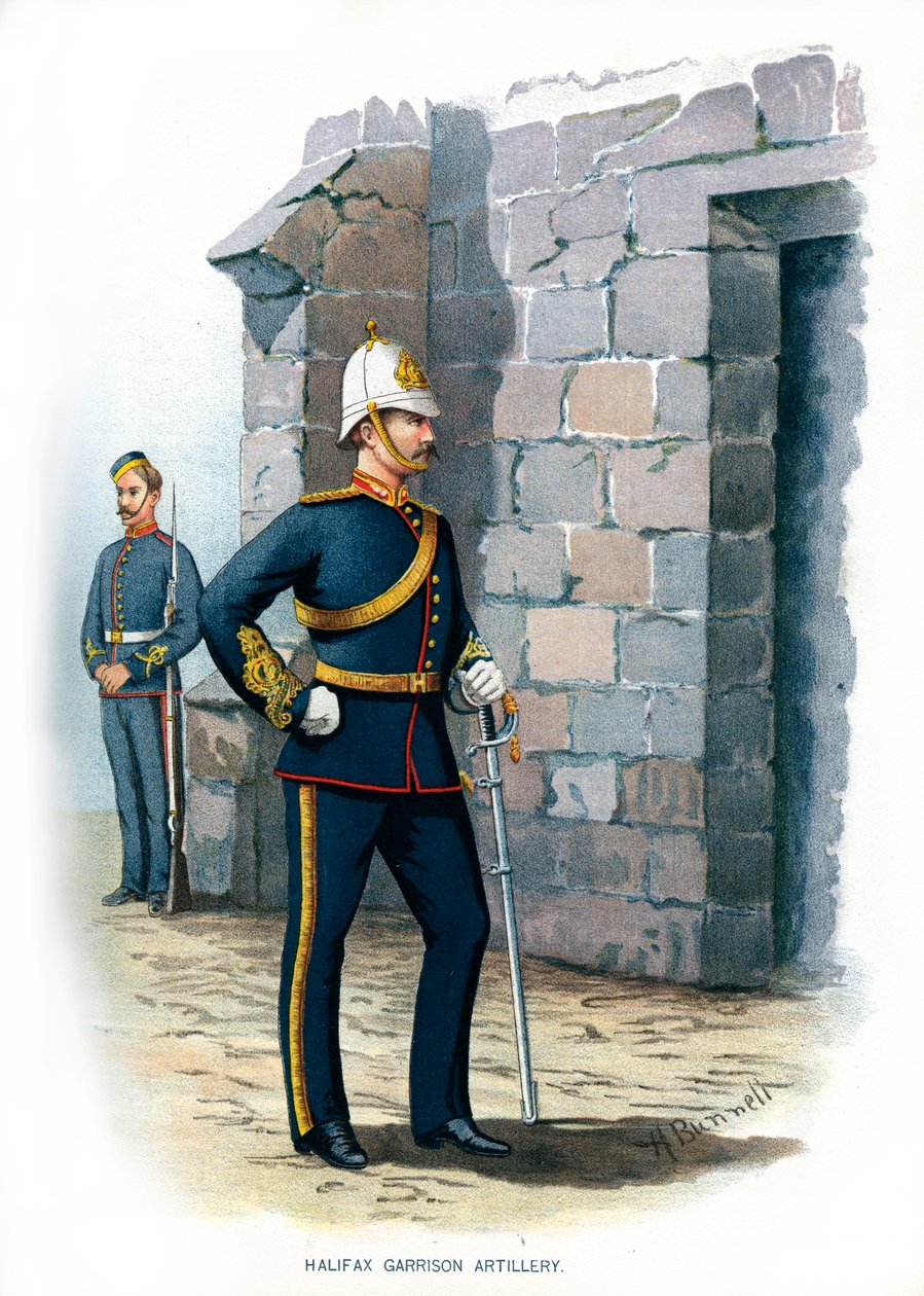 Halifax Garnizoen Artillerie, ca. 1890 door H. Bunnett