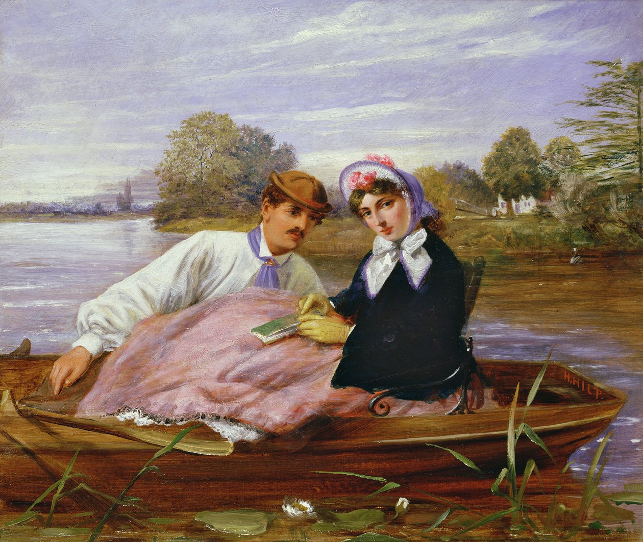 De roeiwedstrijd door H. Hilt