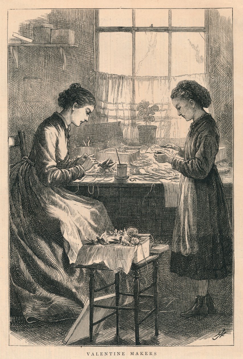 Valentijnmakers, 1875 door H. Johnson