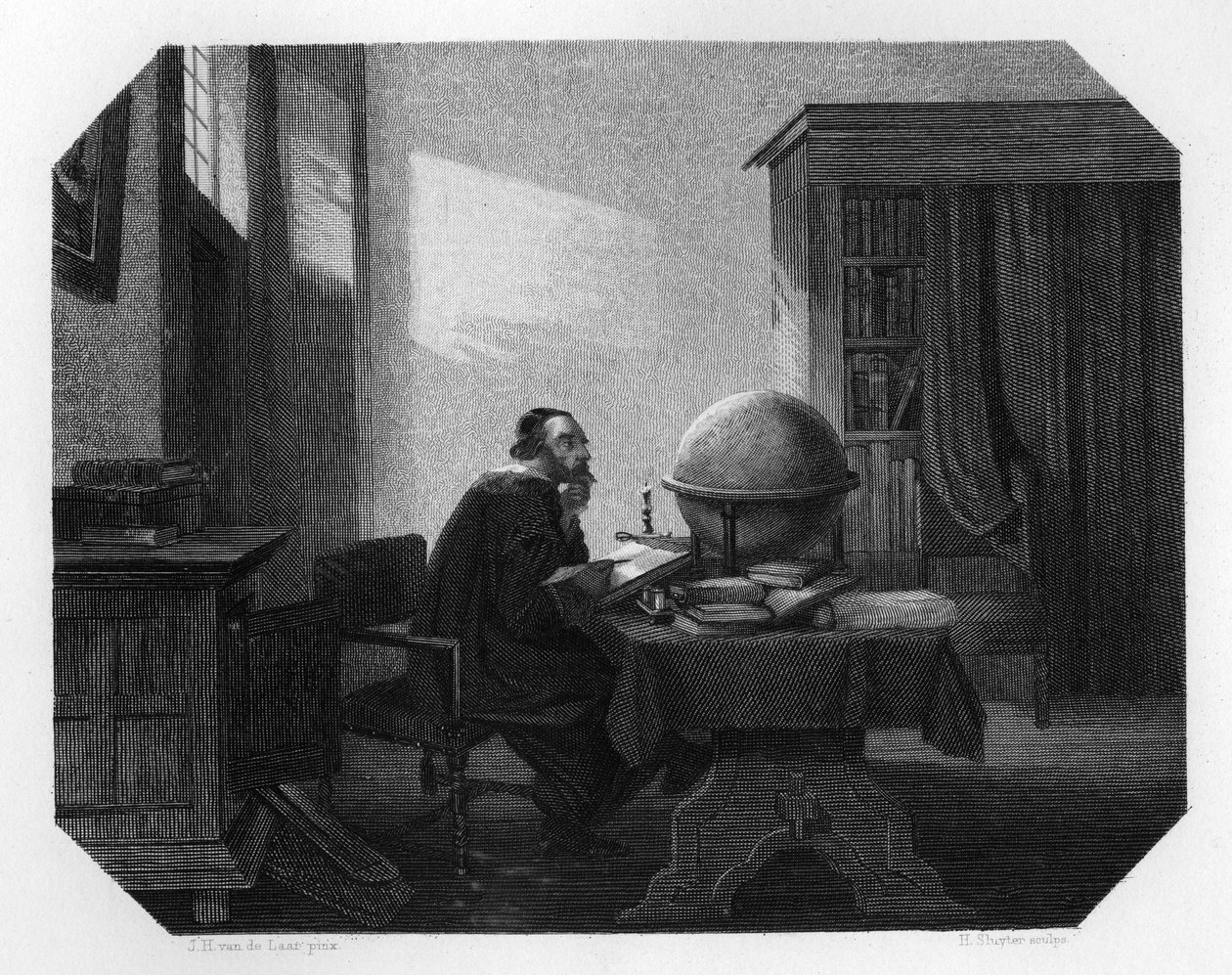 Metius, Nederlandse meetkundige en astronoom, ca. 1870 door H. Sluyter