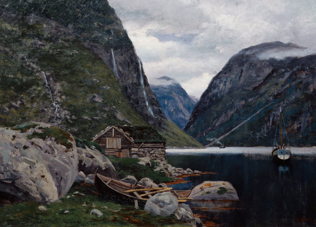 Fjordlandschap door Haakon Kaulum
