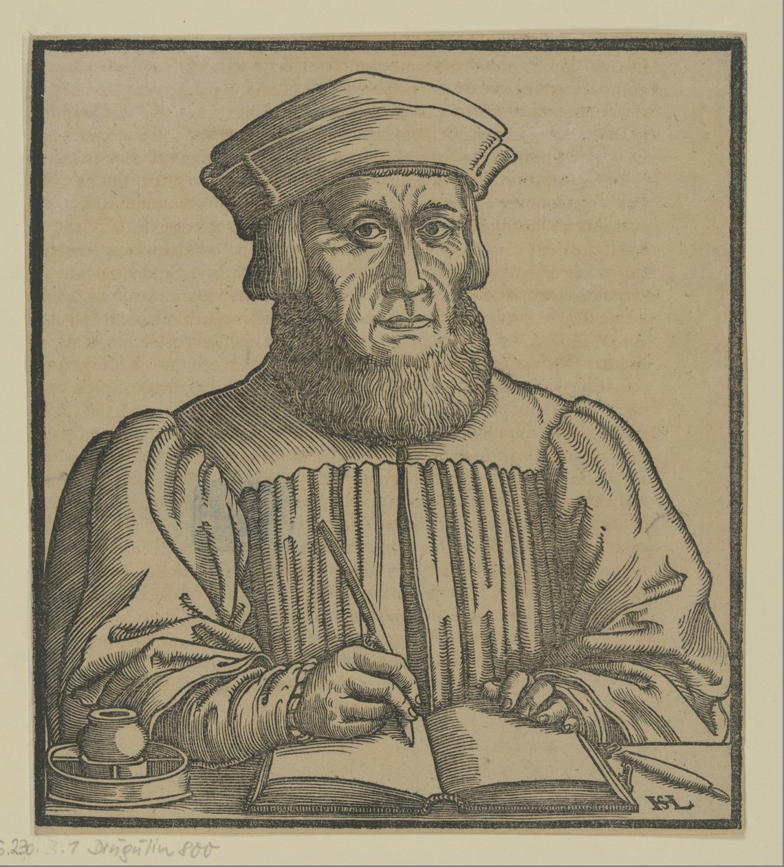 Johann Aventinus (1554) door Hanns Lautensack