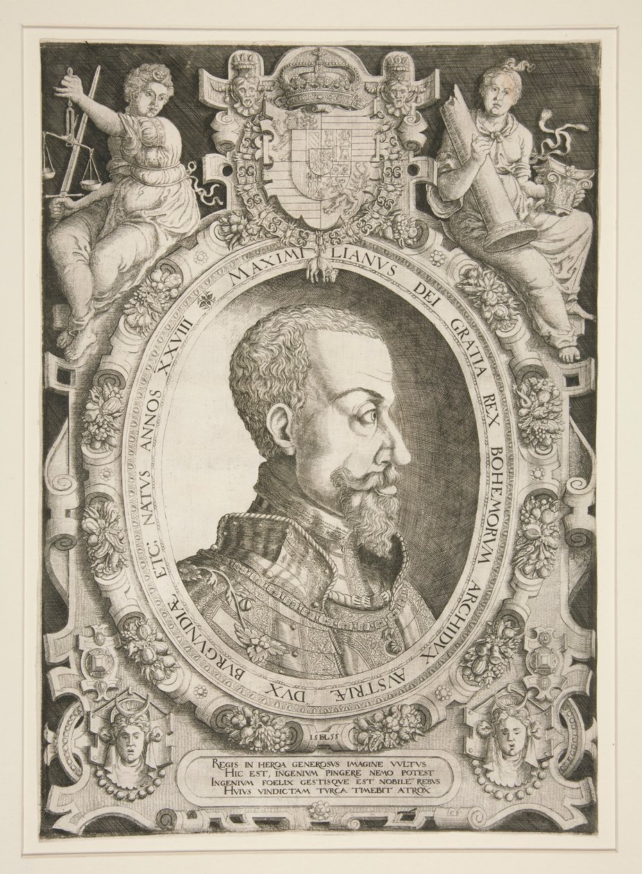 Portret van Maximiliaan II (Habsburg) door Hanns Lautensack
