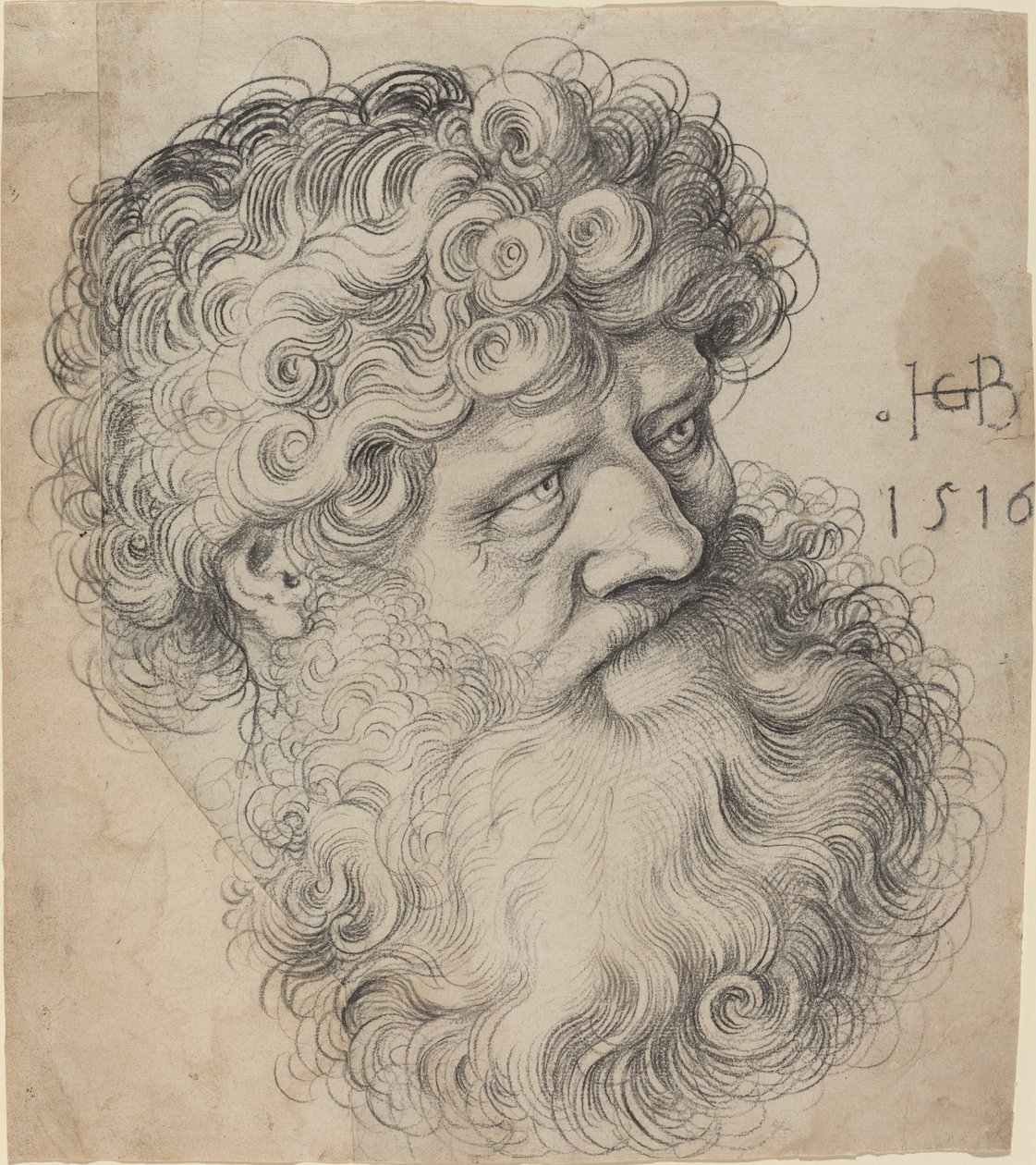 Hoofd van Johannes de Doper door Hans Baldung Grien