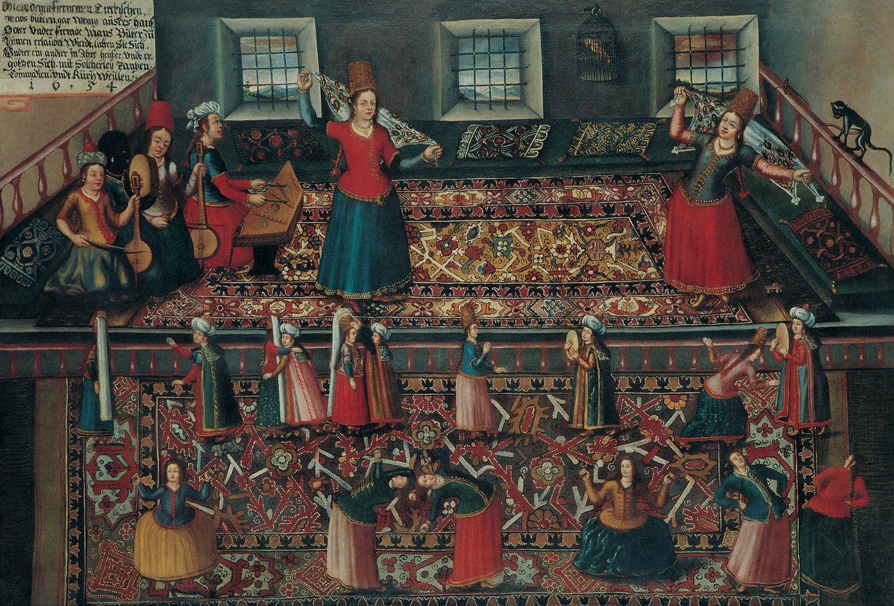 Een Scène uit het Turkse Harem door Hans Gemminger