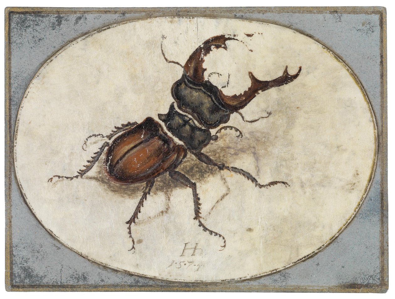 Hertkever (naar Albrecht Dürer) door Hans Hoffmann