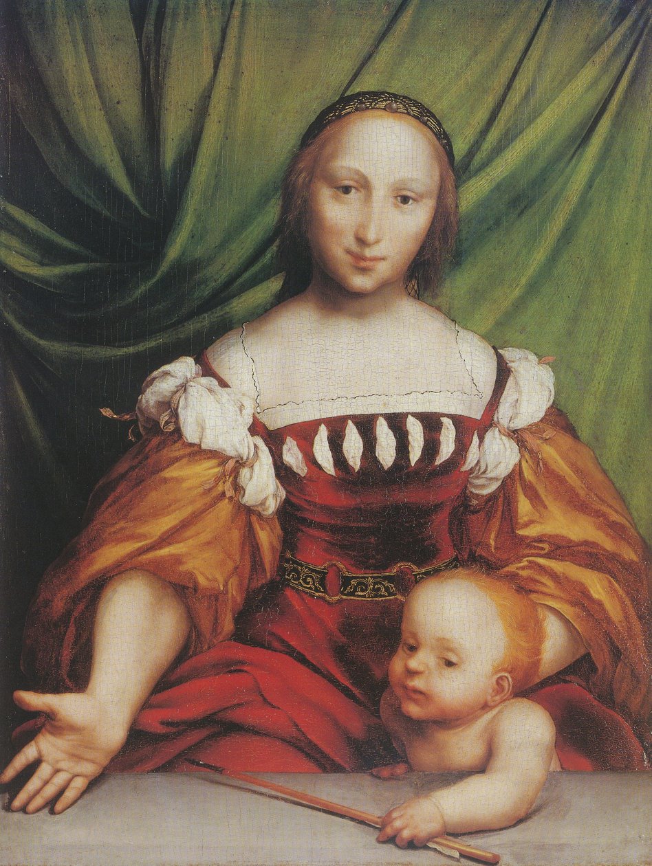 Venus en Amor door Hans Holbein der Jüngere