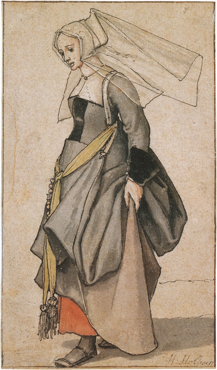 Jonge Engelse Vrouw door Hans Holbein der Jüngere