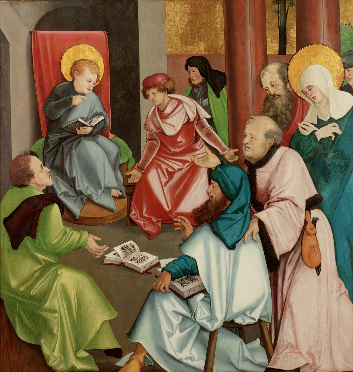 Christus in de Tempel, c.1510-30 door Hans Leonard Schaufelein