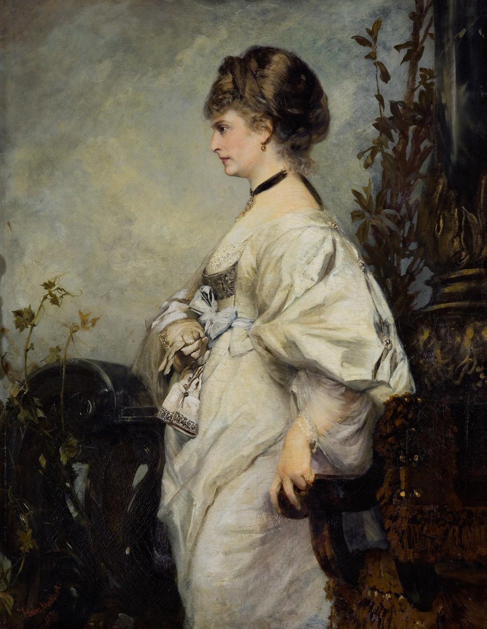 Portret Magdalena Plach door Hans Makart