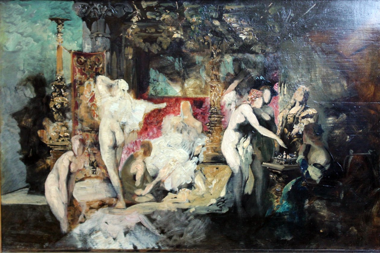 De zomer door Hans Makart