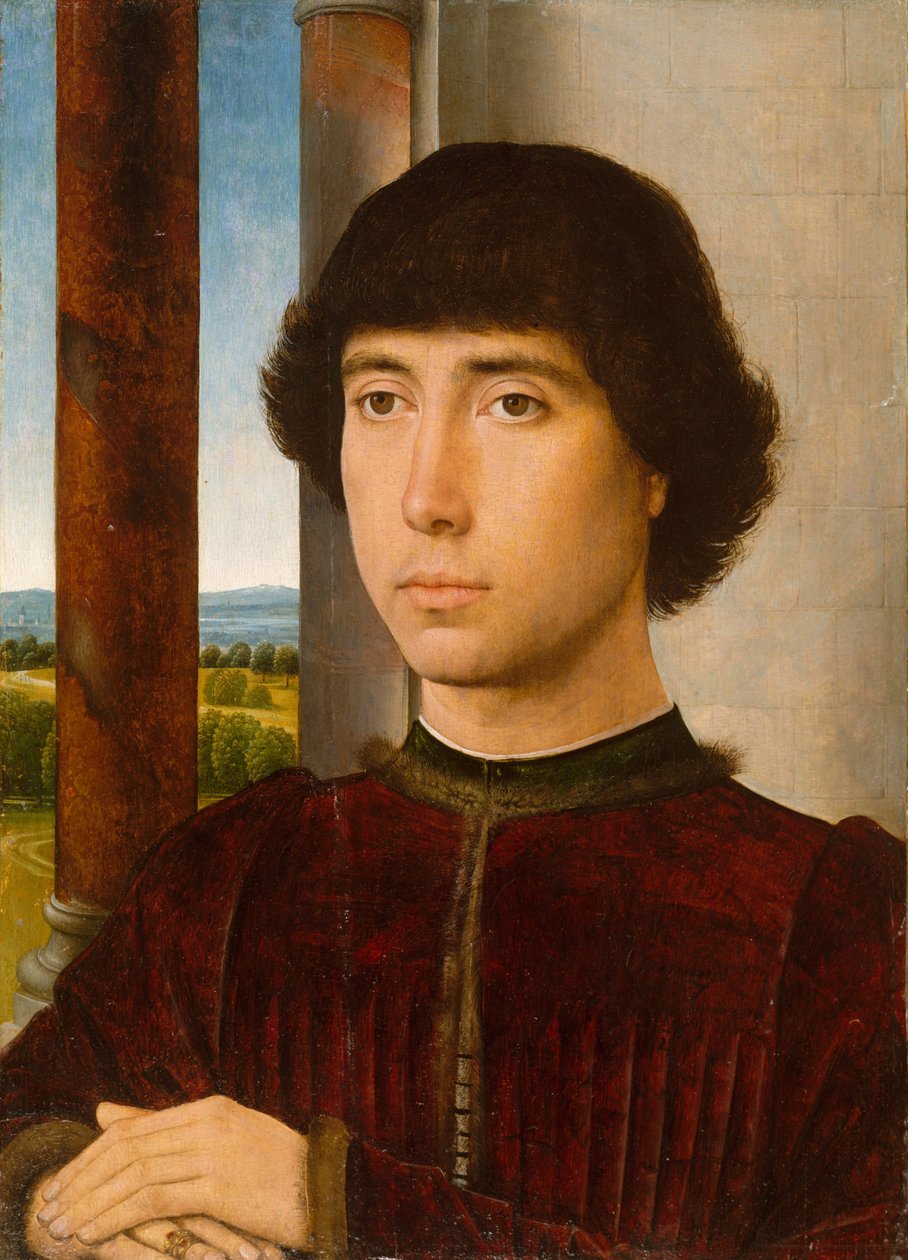 Portret van een jonge man, c.1470-75 door Hans Memling