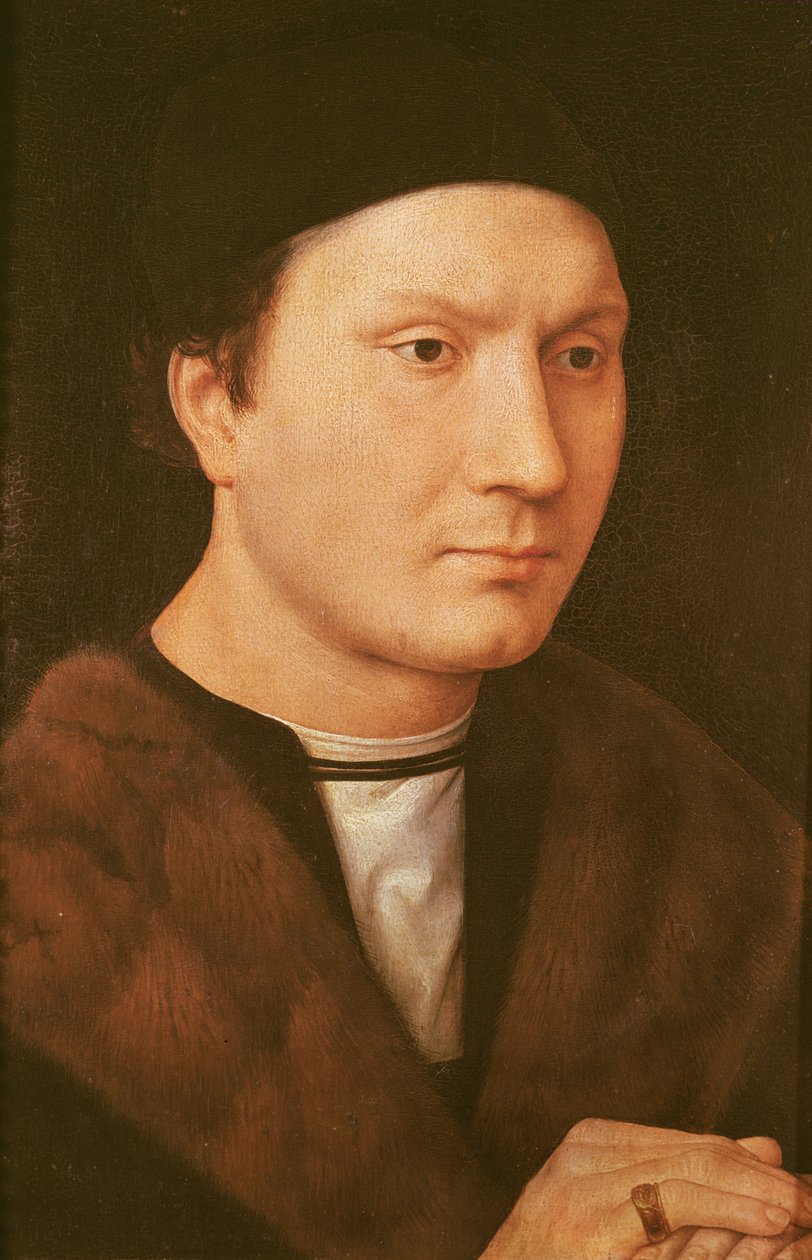 Portret van een Onbekende Man, c.1480-90 door Hans Memling