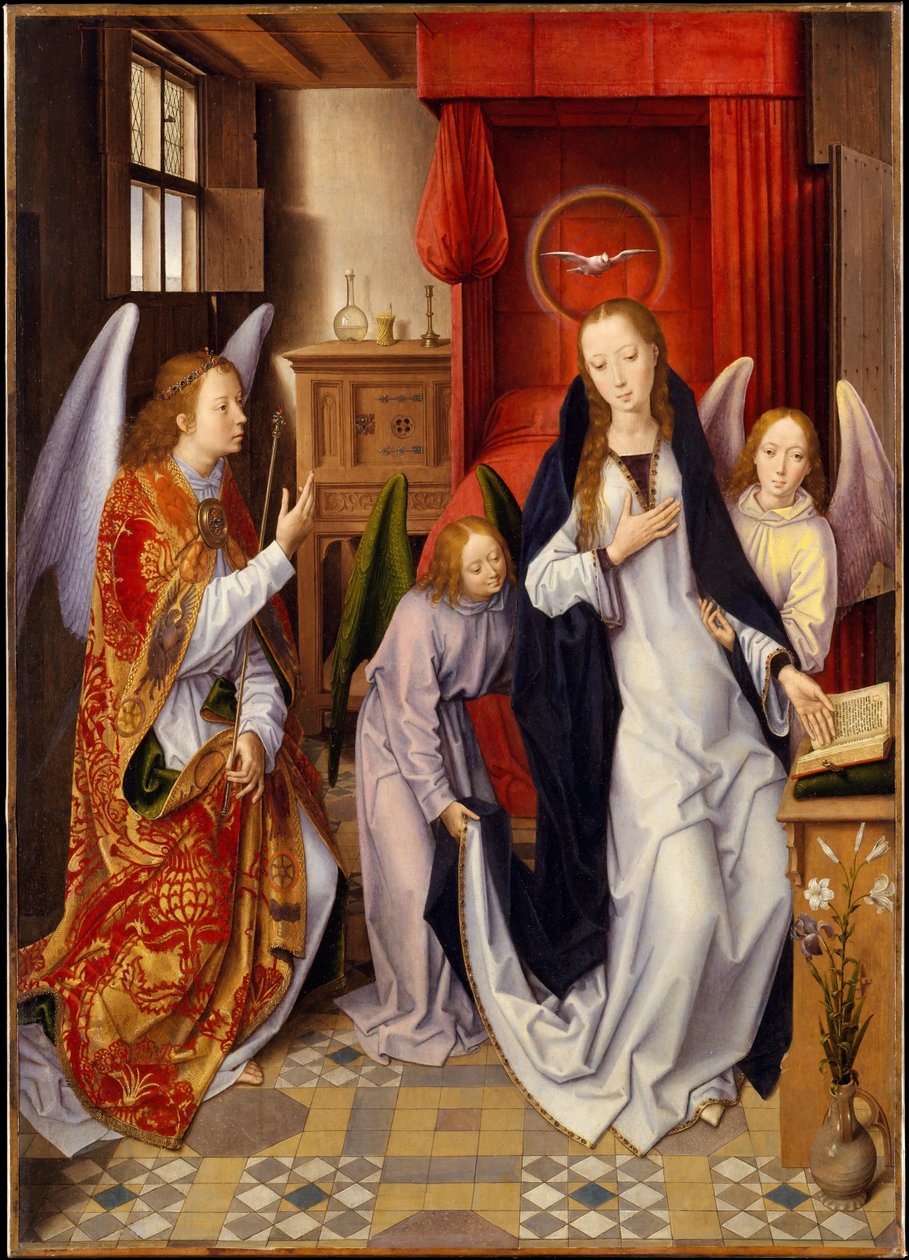 De annunciatie door Hans Memling