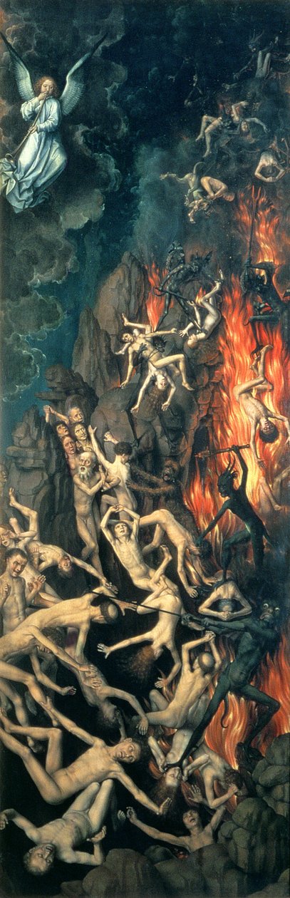 Het Laatste Oordeel, 1473 (detail) door Hans Memling