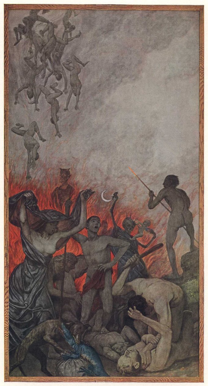 De hel door Hans Thoma