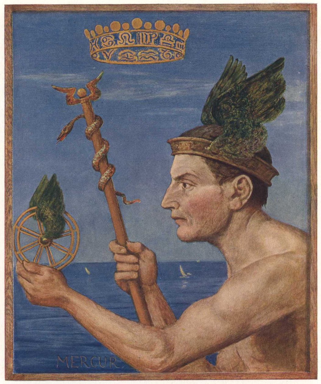 Mercurius door Hans Thoma