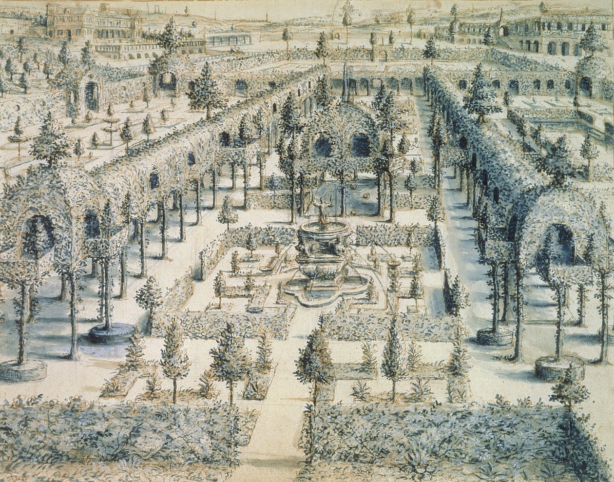 Ontwerp voor een Siertuin, 1576 door Hans or Jan Vredeman de Vries