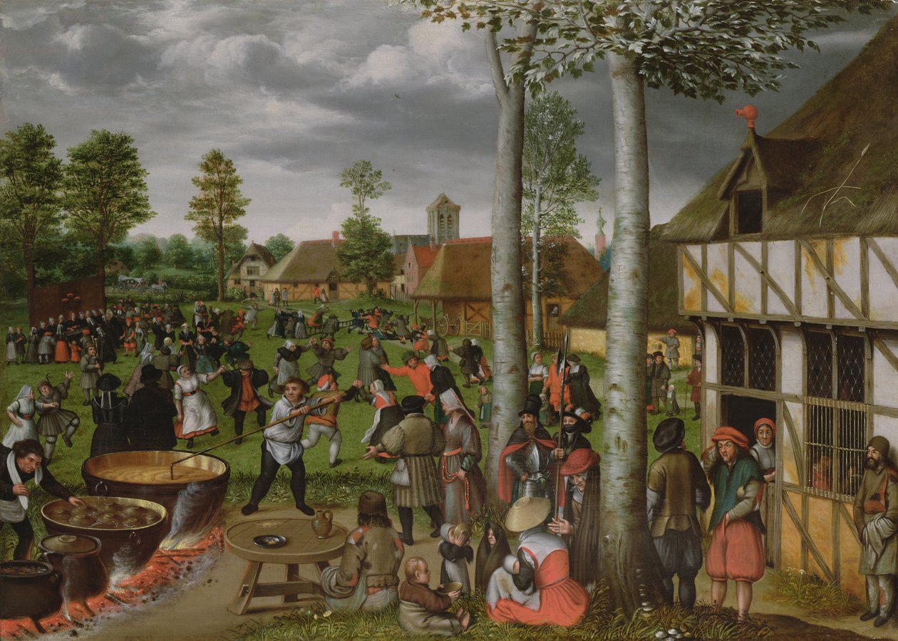 Een Huwelijksscène door Hans van Wechlen