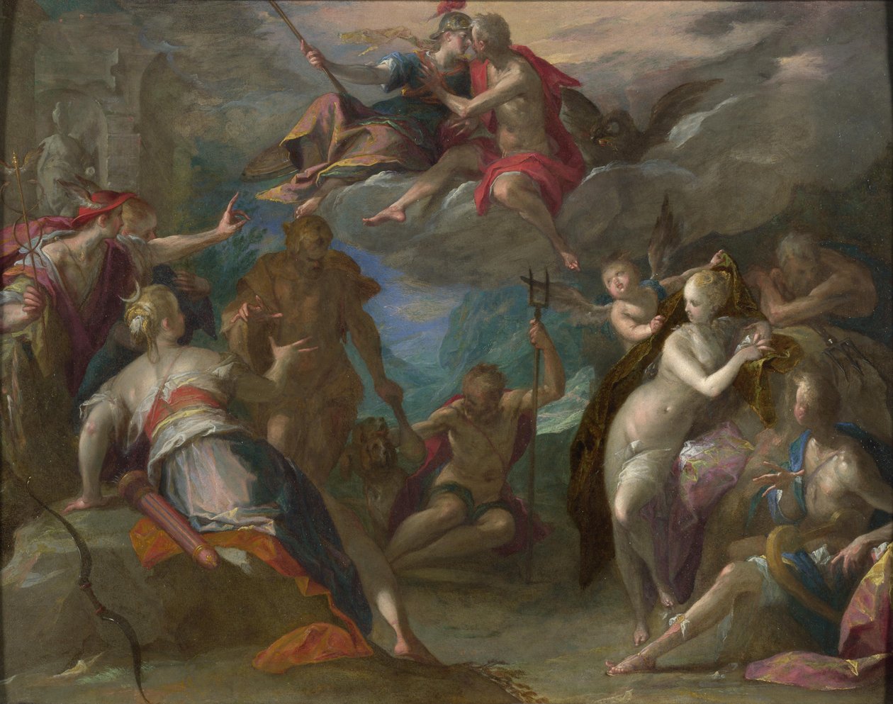 De verbazing van de goden door Hans von Aachen  