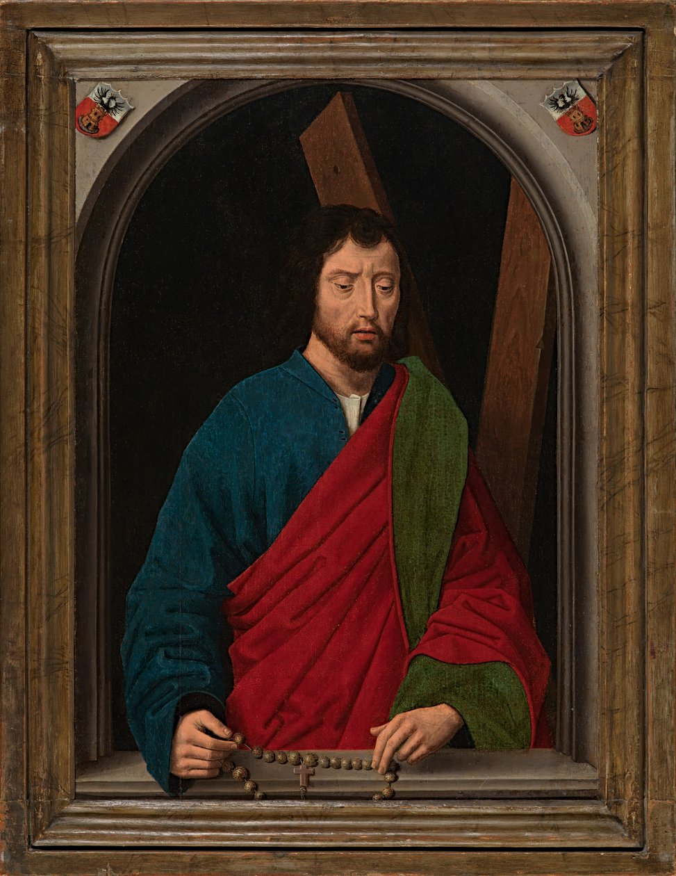 St. Andreas, ca. 1491-1519 door Hans (after) Memling